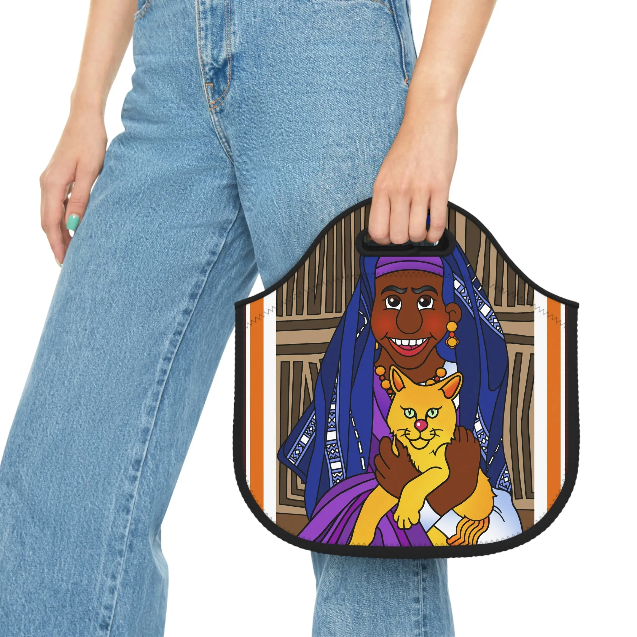 The Kitty Cat Cried Neoprene Lunch Bag