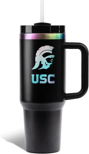 The Memory Company | Licensed NCAA 40oz Iridescent Tumbler with Handle