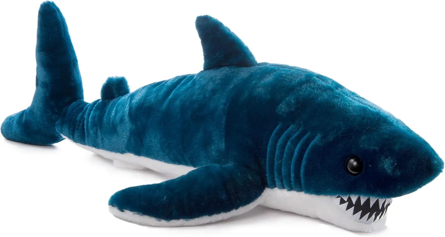 The Petting Zoo Mako Shark Stuffed Animal Plushie, Gifts for Kids, Wild Onez Ocean Animals, Shark Plush Toy 32 inches