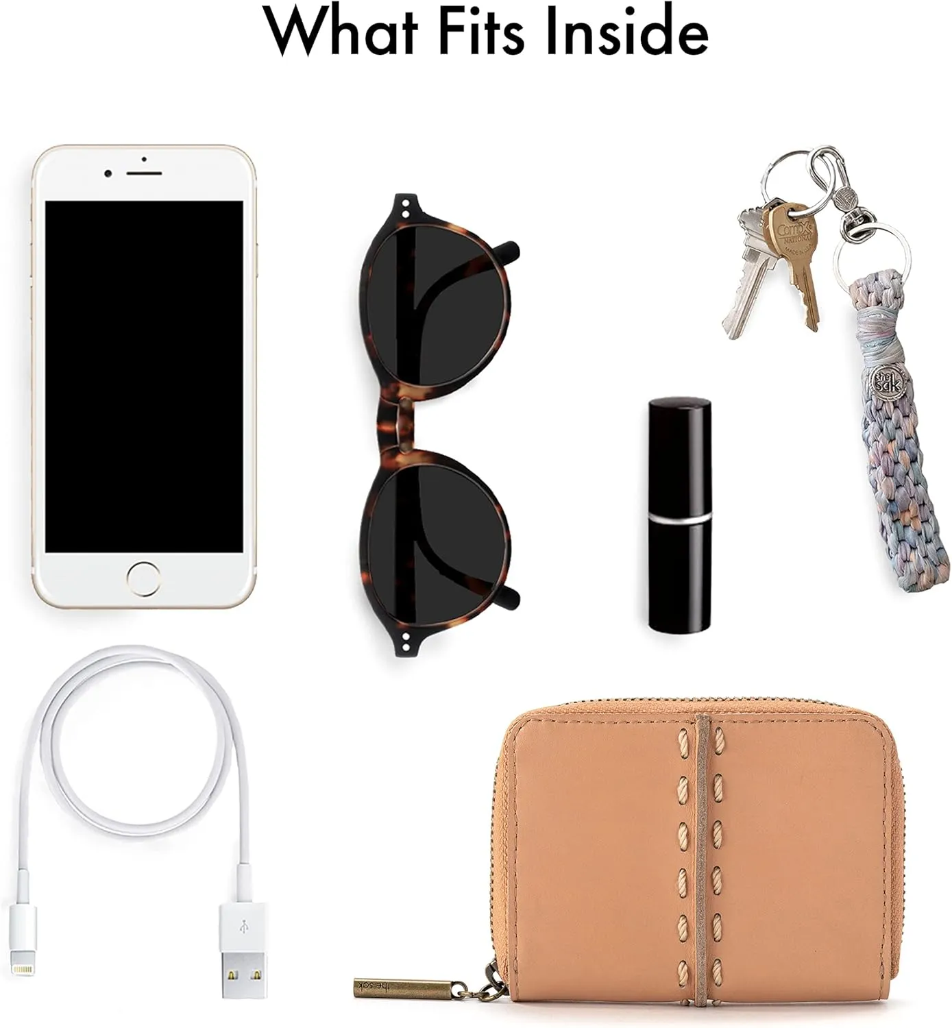 The Sak Lumi Convertible Crossbody Purse - Women's 3-in-1 Handbag for Everyday & Travel -Small Clutch Bag With Zipper Closure