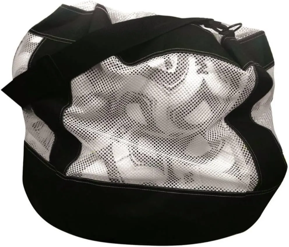 The Zone™ - Soccer Ball Bag, Large Mesh Ball Bag, For Soccer Balls and Other Sports Balls, Comes with a Drawstring and Shoulder Strap