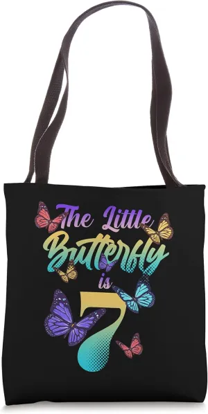This Little Butterfly Is 7 Fly Garden Plants Nature Cake Art Tote Bag