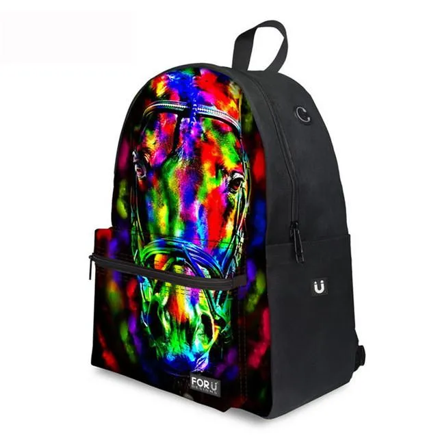 Tiger Horse- Middle School Bag