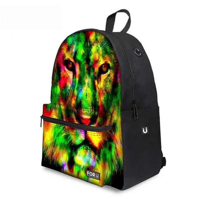 Tiger Horse- Middle School Bag