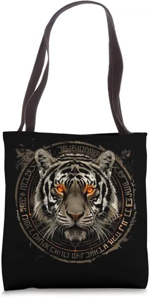Tiger T-Shirt Animal Art Predatory Cat Wild Cats Tiger Tote Bag