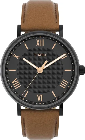 Timex Southview Men's Analogue Watch with Leather Strap