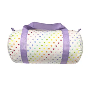 Tiny Hearts Seersucker Baby Duffel