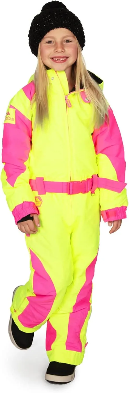 Tipsy Elves Loud Bright Colorful and Neon Ski Suits for Kids, Boys and Girls from