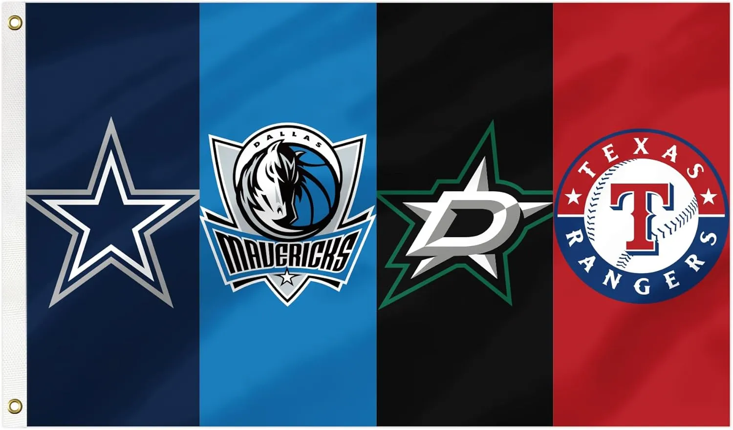 TisTm Dallas Four Team Flag 3x5 feet Basketball Team Flags Holiday Party Sports Yard Indoor Outdoor Decoration Fans Gift