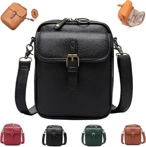 Tojoyride Crossbody Bag, Urvashi Crossbody Bag, Vintage Leather Cross Body Shoulder Bagwith 10 Upgraded Card Slots