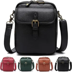 Tojoyride Crossbody Bag, Urvashi Crossbody Leather Bag, Upgraded Vintage Anti Theft Purse for Women