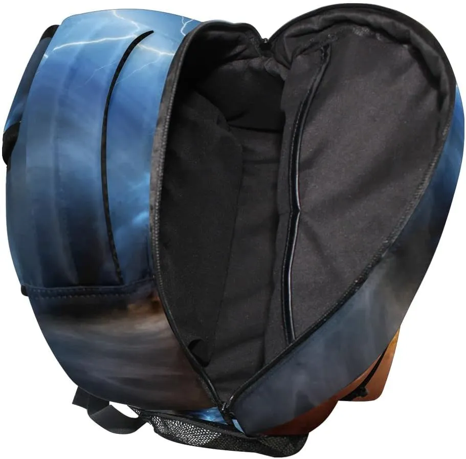 Tornado Colorful Backpack School Book Bag Lightweight Laptop Backpack for Boys Girls Kids
