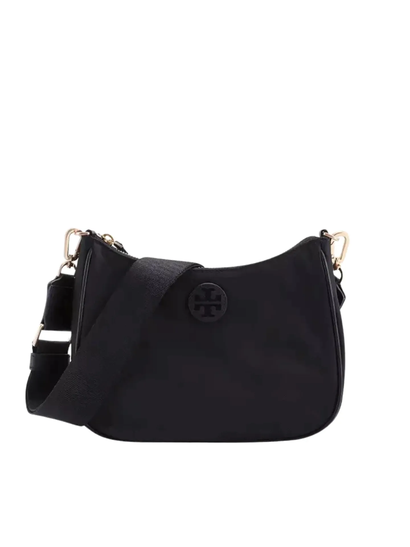 Tory Burch Nylon Web Convertible Crossbody Bag Black