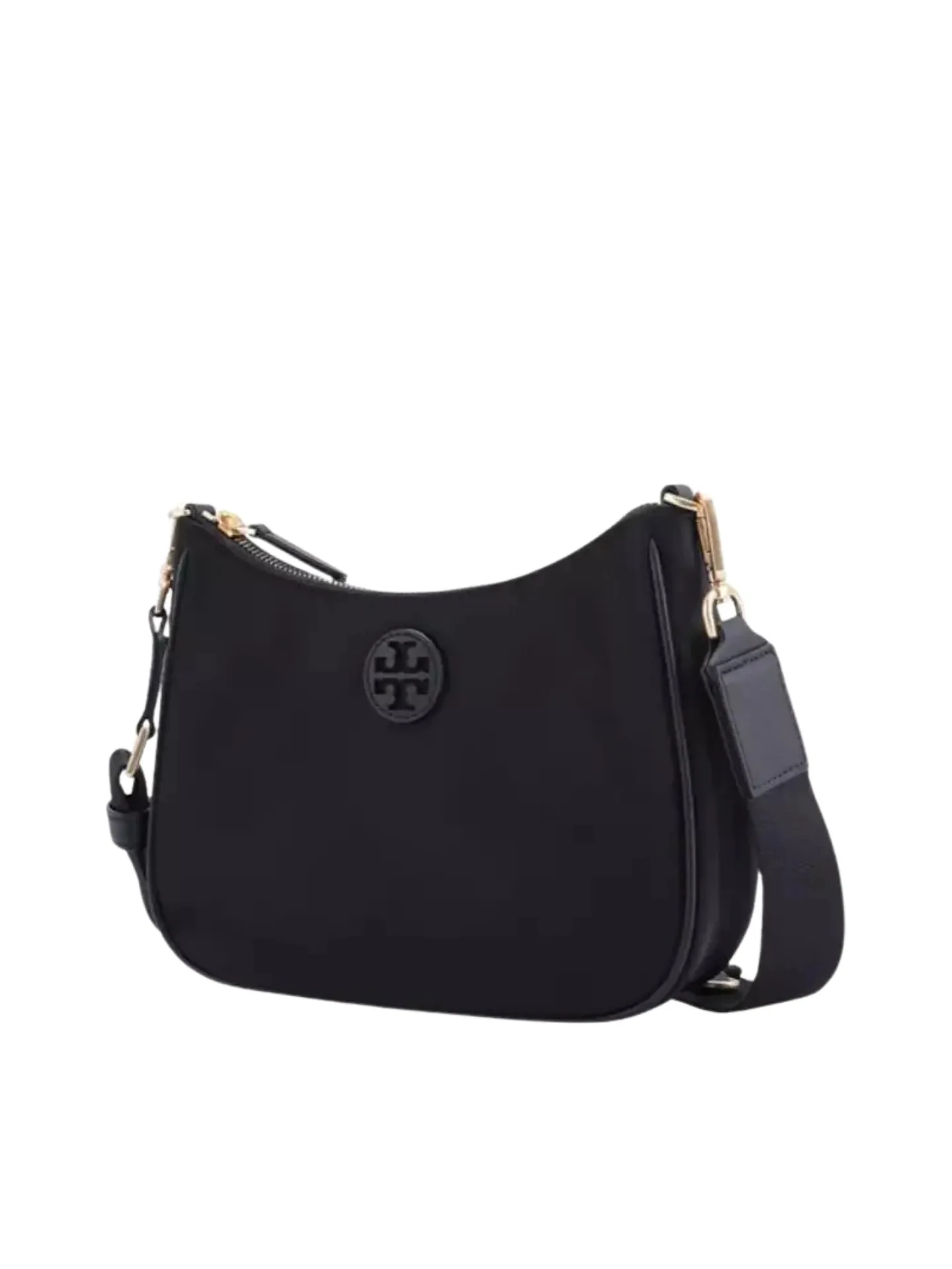Tory Burch Nylon Web Convertible Crossbody Bag Black