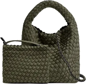 Tote for Women, Ladies Crossbody Handbag, Trendy Shoulder and Bucket Bag, Top-handle Tote Hobo Satchel with Purse
