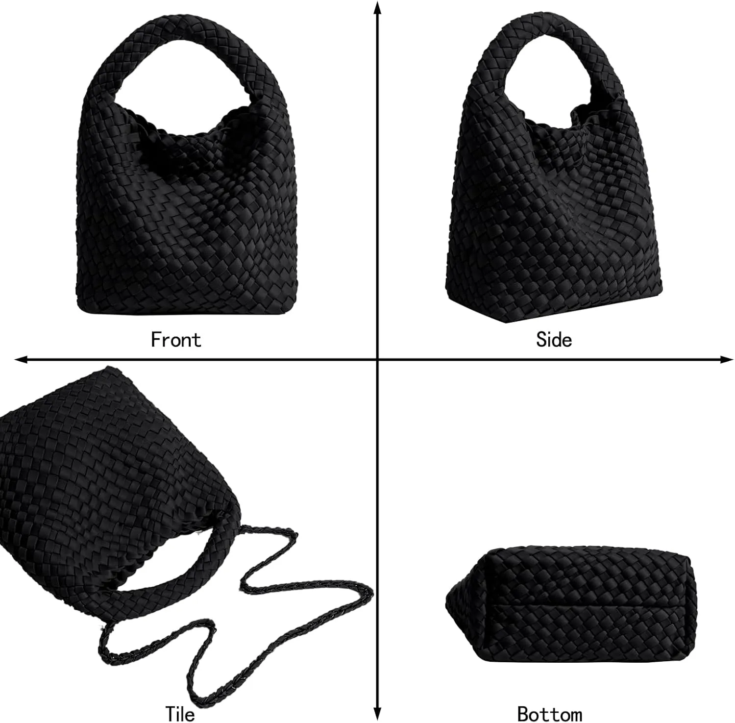 Tote for Women, Ladies Crossbody Handbag, Trendy Shoulder and Bucket Bag, Top-handle Tote Hobo Satchel with Purse