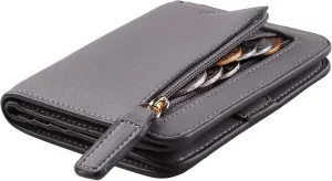 Toughergun Wallet Women Rfid Blocking Small Compact Bifold Luxury Leather Pocket Wallet Ladies Mini Purse with ID Window