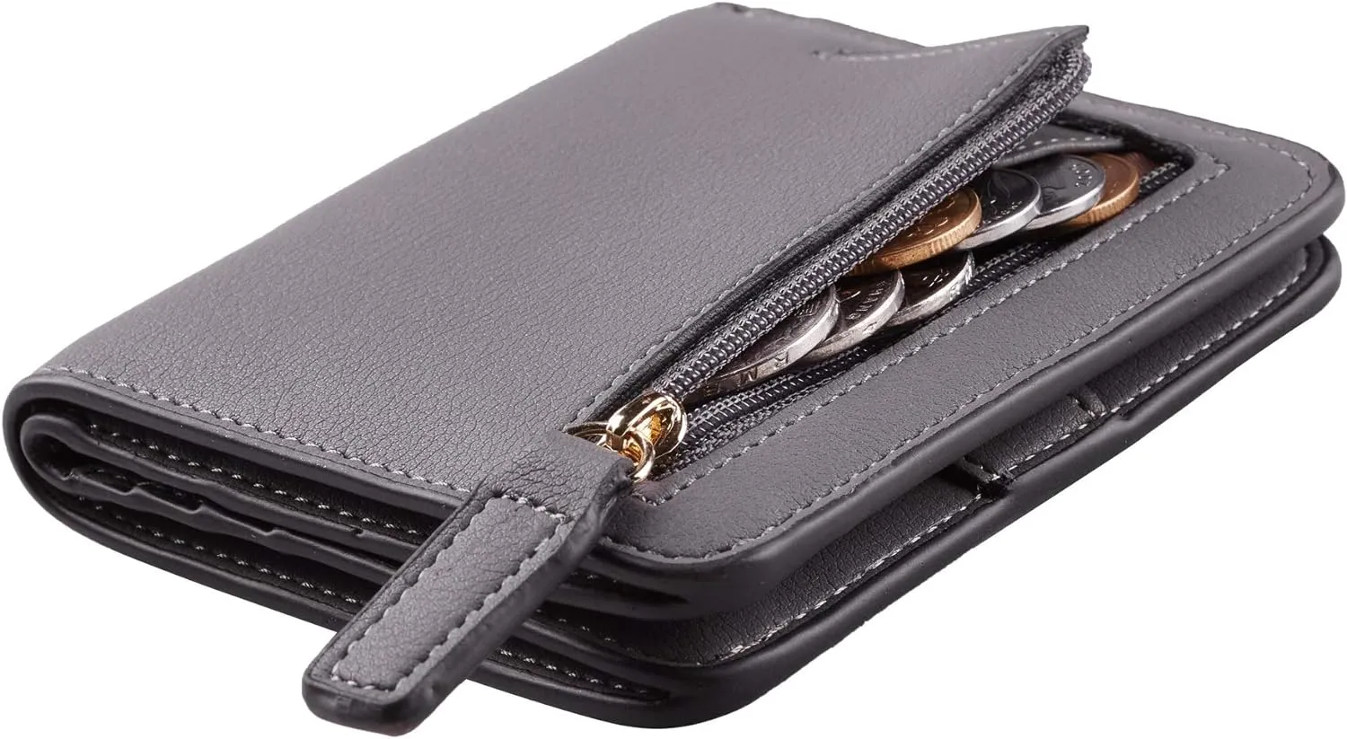 Toughergun Wallet Women Rfid Blocking Small Compact Bifold Luxury Leather Pocket Wallet Ladies Mini Purse with ID Window