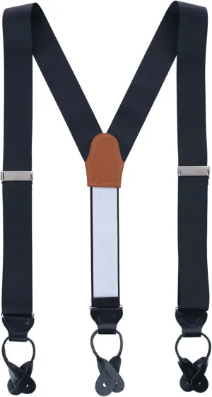 Trafalgar Men's Phoenix 38mm Grosgrain Non Stretch Ribbon Button End Braces