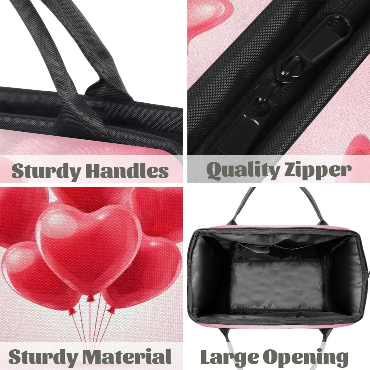 Travel Duffel Bag for Women, Heart Balloon Weekender Overnight Bag Carry on Beach Swim Bags Dance Bag Airlines Approved Personal Item Travel Bag for Yoga, Sports, Hospital