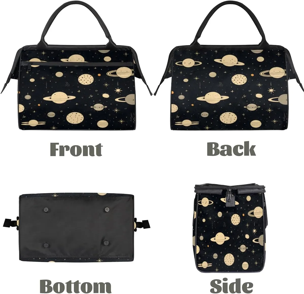 Travel Duffel Bag for Women, Planet Universe Weekender Overnight Bag Carry on Beach Swim Bags Dance Bag Airlines Approved Personal Item Travel Bag for Yoga, Sports, Hospital