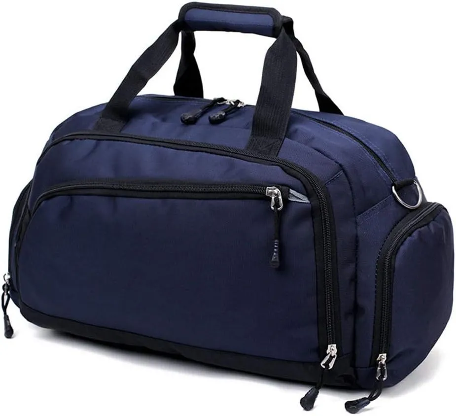 Travel Duffle Gym Sports Overnight Luggage Vacation Weekend Casual Leisure Handbag Sports Overnight Gym Luggage Weekend Tote Bag (Color : Red)(Blue)