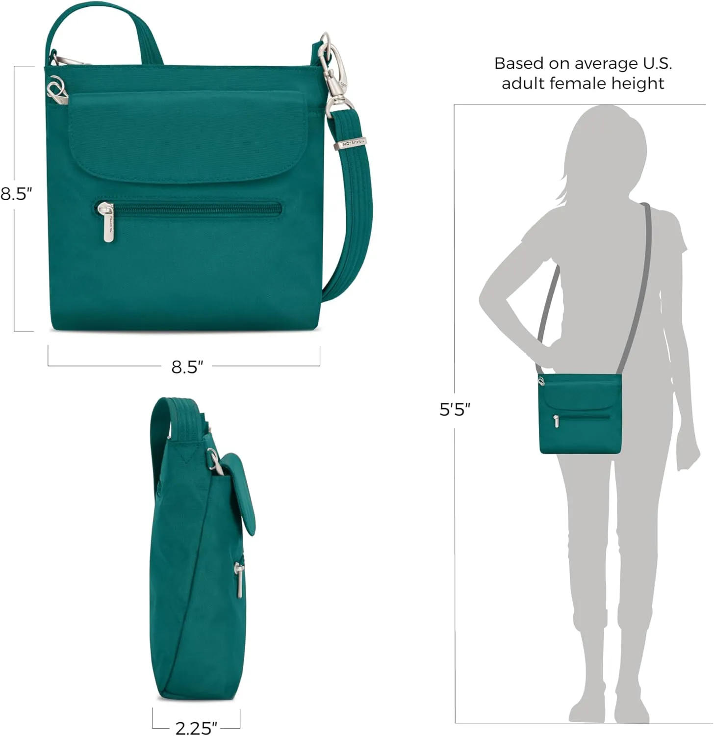 Travelon Anti-Theft Classic Mini Shoulder Bag