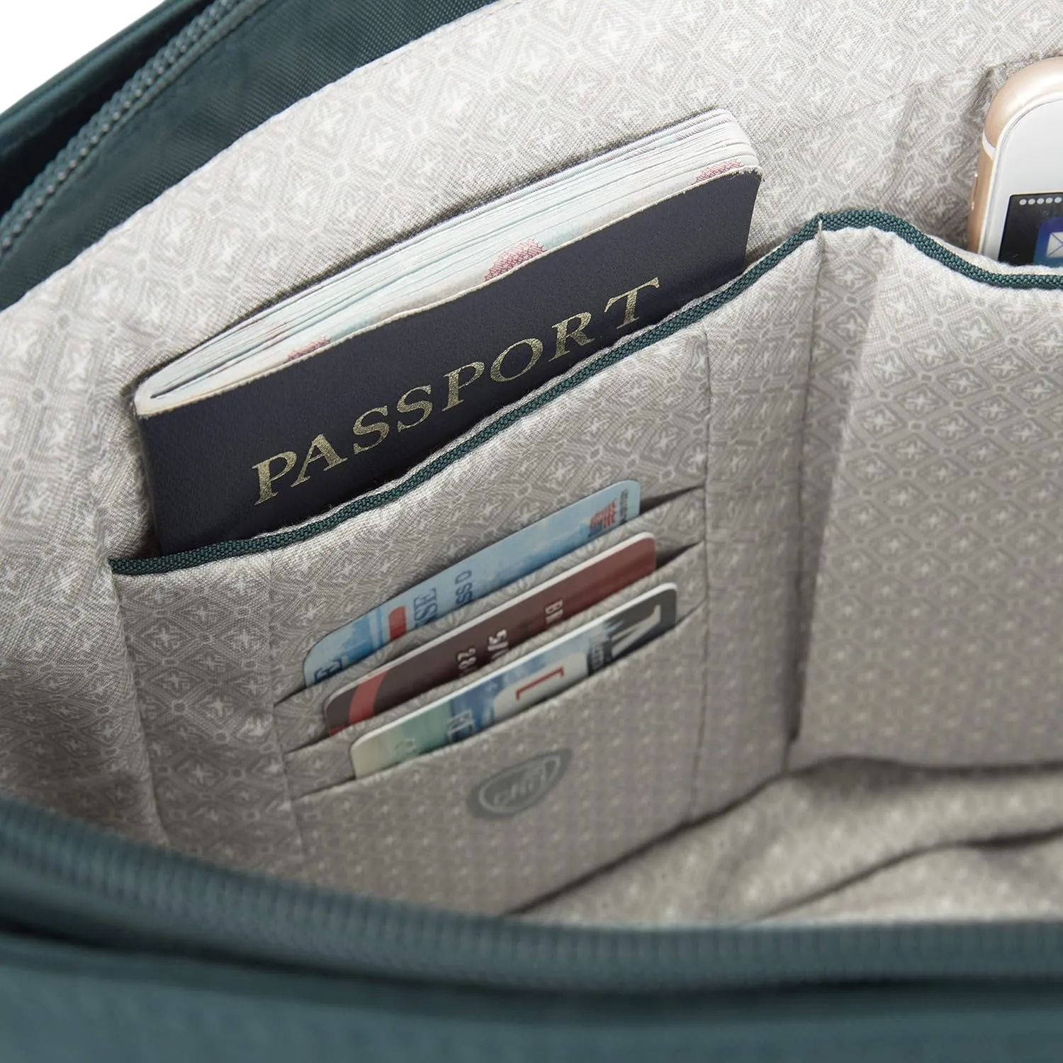 Travelon Anti-Theft Essentials Patch Pocket Crossbody Bag