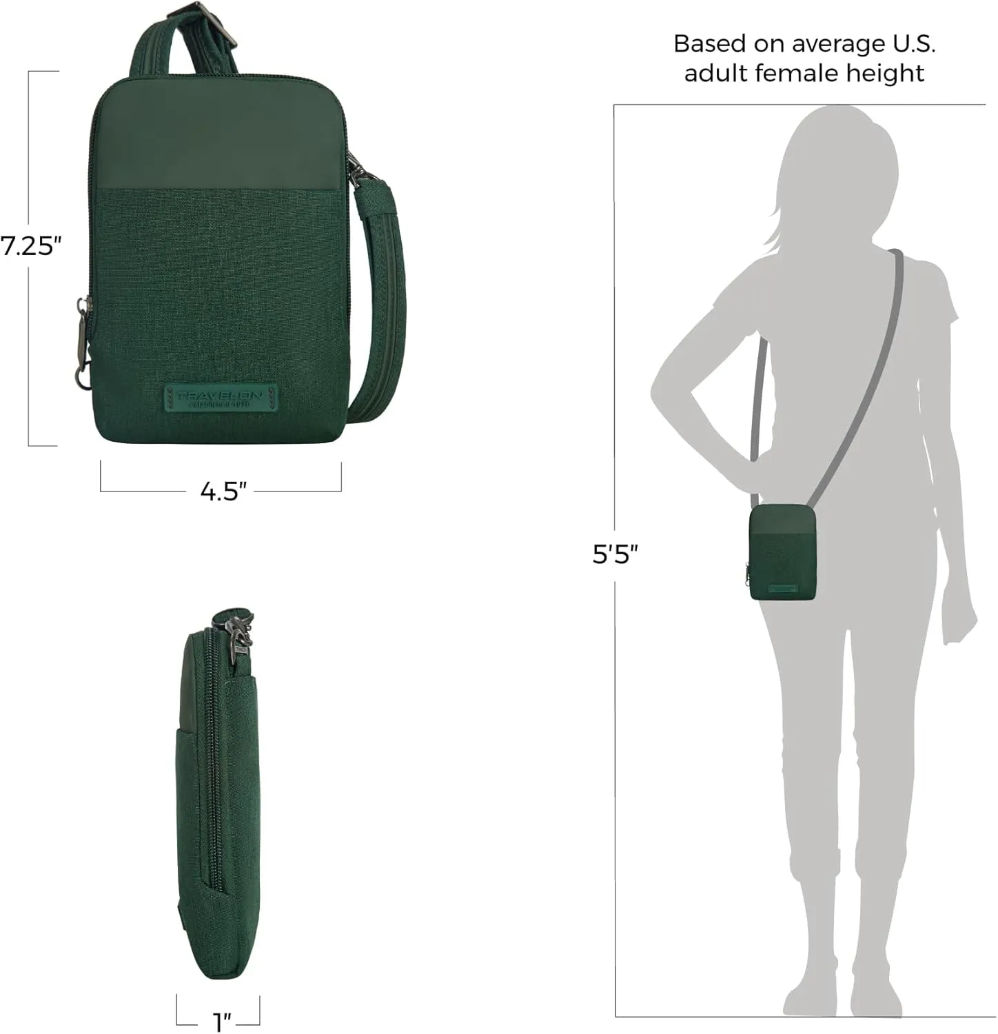 Travelon Anti-Theft Metro Stadium Mini Crossbody