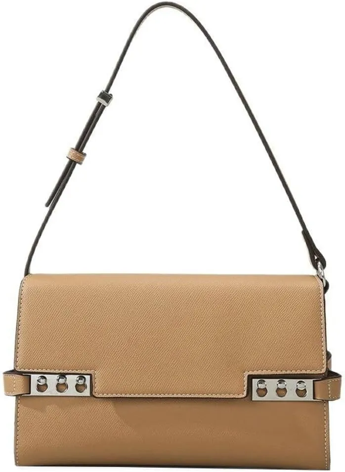 Trendy Vegan Leather Clutch Purses for Women Small Crossbody Shoulder Bag Ladies Top-Handle Handbags Satchels 2025