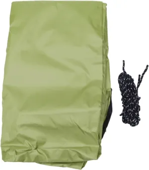 Triangle Outdoor Canopy Tent Multifunctional Beach Mat for Camping Picnics Easy Setup Storage Includes Ropes Carry Bag for Gardens Patios Pools Army Green