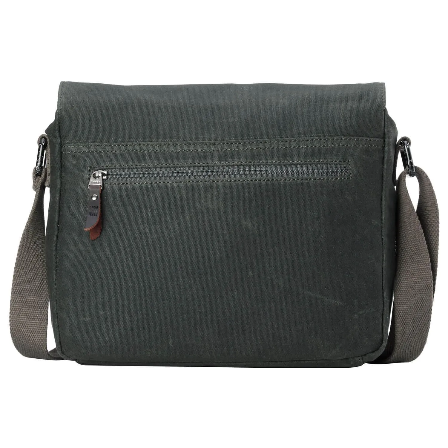 Troop London Heritage Canvas Leather Messenger Bag