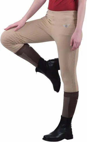 TuffRider Ladies Ventilated Schooling Tights With Free Socks