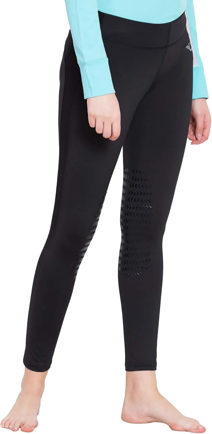 TuffRider Ladies Ventilated Schooling Tights With Free Socks