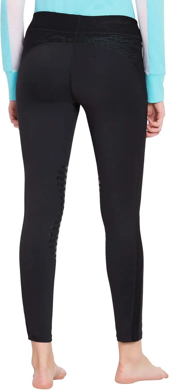 TuffRider Ladies Ventilated Schooling Tights With Free Socks