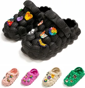 Unisex Bubble Slides Sandals for Kids Golf Ball Slides Bubble Clogs Garden Shoes Girls Boys Comfy Anti-Slip for Shower Beach Bath Indoor and Outdoor