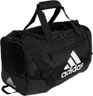 Unisex Defender 4.0 Gym Duffel Bag for Men and Women, Black/White, Small (38L)