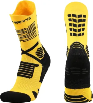 Unisex PRO Grip Socks Soccer,Tire Nonslip Silicone Soccer Grip Socks,Comfy and Soft Bootsmate(US Men's size 7 to10