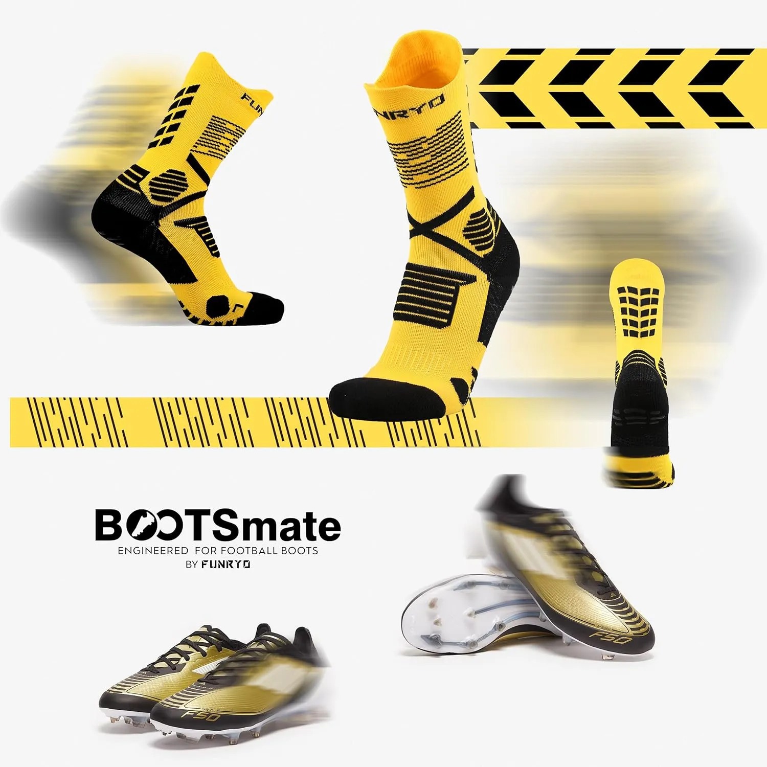 Unisex PRO Grip Socks Soccer,Tire Nonslip Silicone Soccer Grip Socks,Comfy and Soft Bootsmate(US Men's size 7 to10