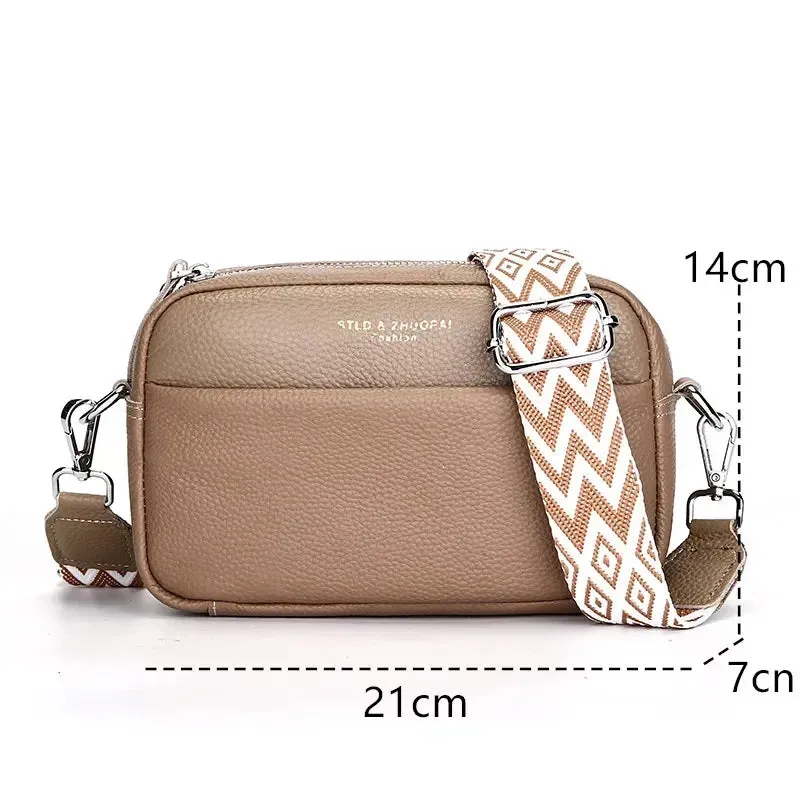 Upgraded Version Genuine Leather Handbags Women's Bag Messenger