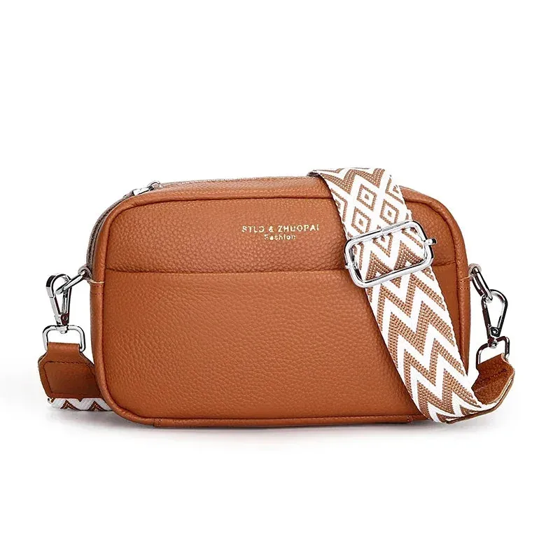 Upgraded Version Genuine Leather Handbags Women's Bag Messenger