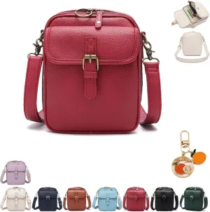 Urvashi Crossbody Leather Bag, Retro Large Capacity Crossbody Bag For Women, Adjustable Shoulder Strap, Anti-Theft