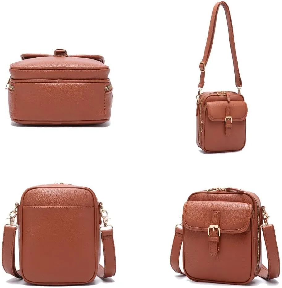 Urvashi Tojoyride Crossbody Bag, Upgraded Vintage Anti Theft Purse, Retro Double Layer Large Capacity Messenger Bag