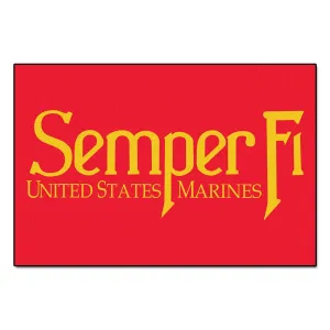 US Marines Armed Forces 4x6 Rug (46x72)