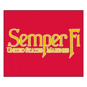 Us Marines Armed Forces Tailgater Floor Mat (5'x6')