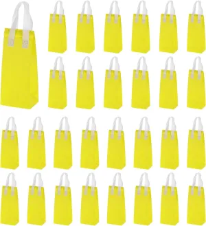 uxcell 25pcs Insulated Take Out Bags, 4.7" x 3.9" x 11" Insulated Take Away Bags Thermal Disposable Lunch Bags Disposable Cooler Bags for Hot Cold Food Catering Grocery Picnic Yellow