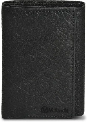 VALENCHI Leather Trifold Wallet For Men - RFID Blocking - 6 Card Slots, 2 Note Compartments & 1 ID Window - Minimalist Design, Slim Wallet - Premium, Fashionable Accessory Gifts for Men, Him