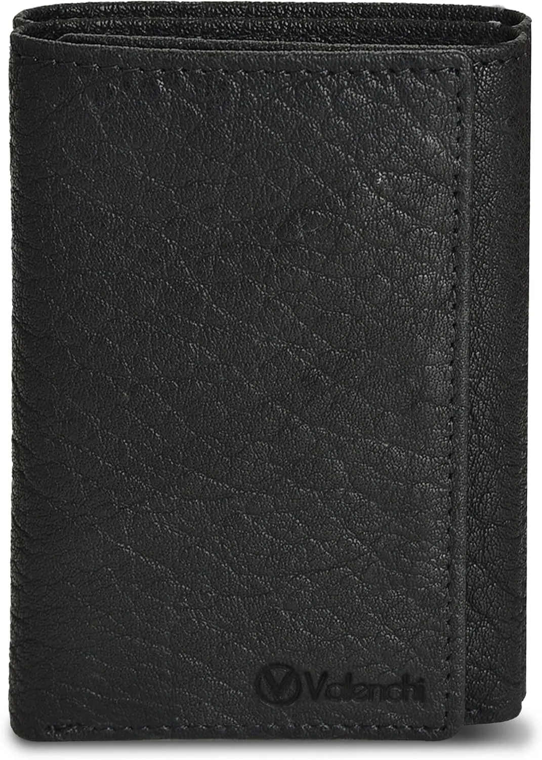 VALENCHI Leather Trifold Wallet For Men - RFID Blocking - 6 Card Slots, 2 Note Compartments & 1 ID Window - Minimalist Design, Slim Wallet - Premium, Fashionable Accessory Gifts for Men, Him