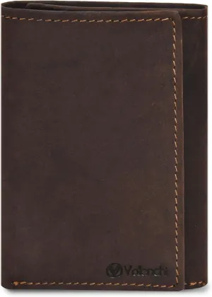 VALENCHI Leather Trifold Wallet For Men - RFID Blocking - 7 Card Slots, 2 Note Compartments & 1 ID Window - Minimalist Design, Slim Wallet - Premium, Fashionable Accessory Gifts for Men, Him