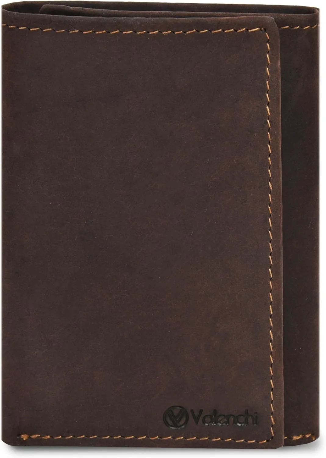 VALENCHI Leather Trifold Wallet For Men - RFID Blocking - 7 Card Slots, 2 Note Compartments & 1 ID Window - Minimalist Design, Slim Wallet - Premium, Fashionable Accessory Gifts for Men, Him
